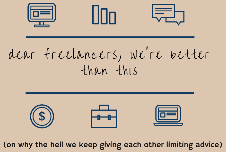 dear freelancers, we're better than this