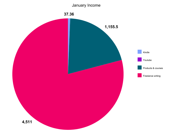 January Income Chart