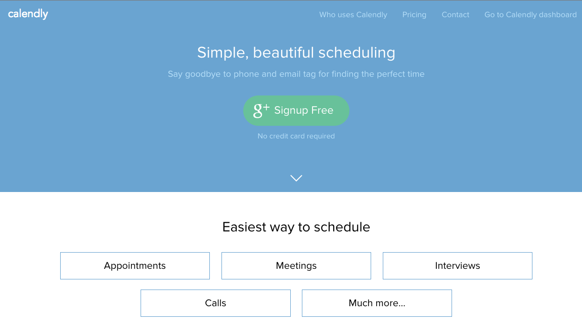 Review: Calendly (a scheduling app)
