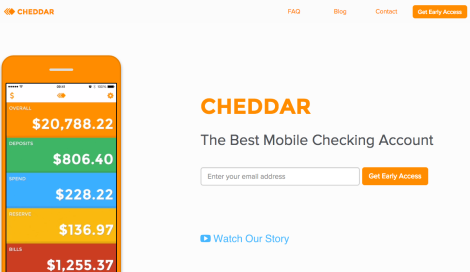 Cheddar: mobile banking and budgeting